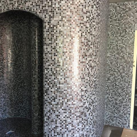 rivestimento mosaico bisazza sauna